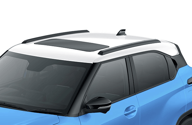 Tata Punch contrast roof with stylish roof rails