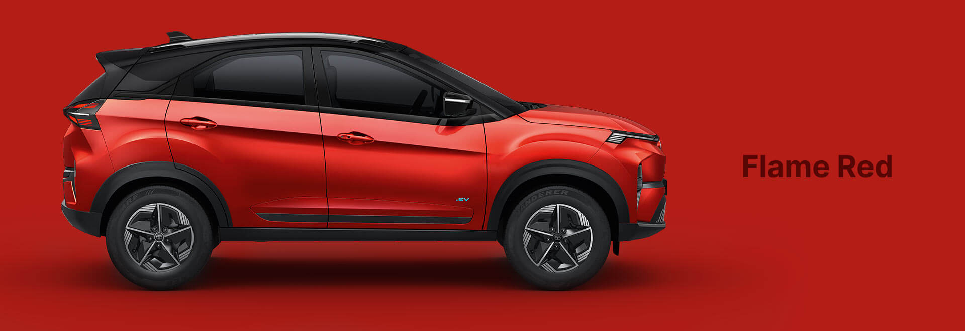 Tata nexon shop ev red colour